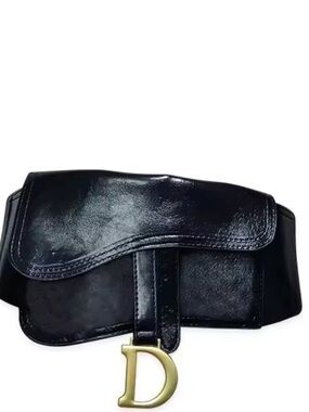 Luxury Belt with D Gold Accent